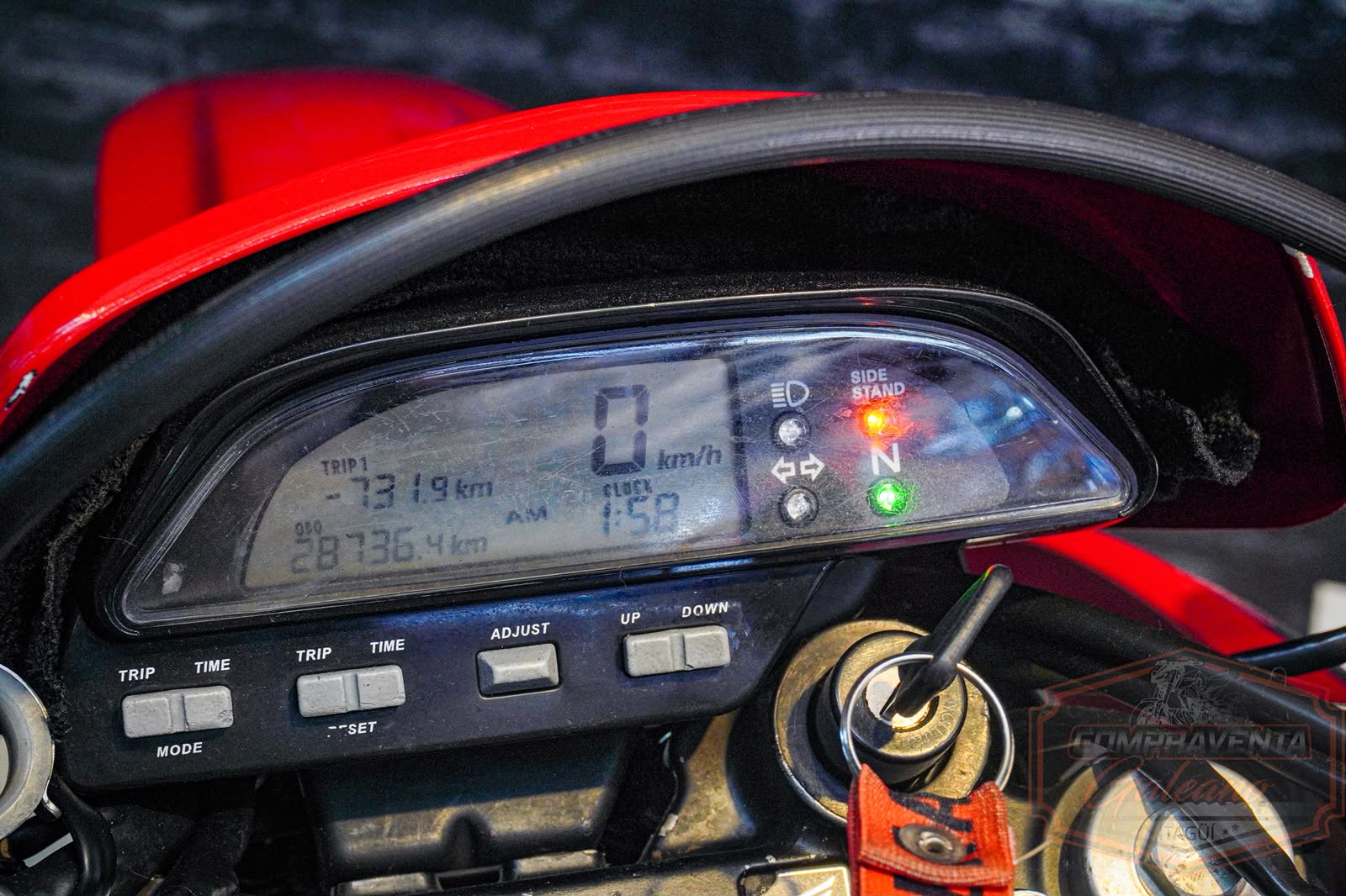 Honda Tornado 250 modelo 2019 · Tablero de instrumentos